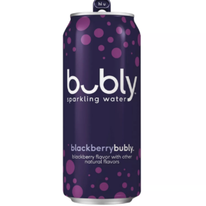 bubly blackberry flavored water