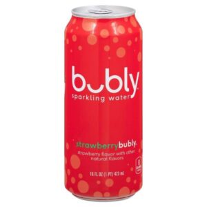 bubly strawberry flavored water