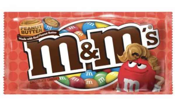 m&ms peanut butter chocolate candies