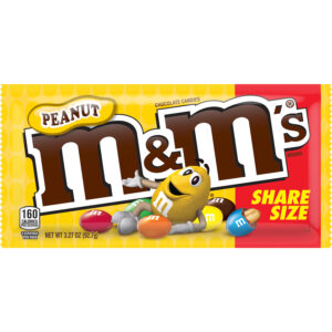 m&m chocolate peanut candies