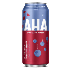 aha blueberry pomegranate sparking water