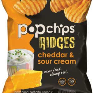 Popchips Ridges Cheddar Sour Cream Potato Snack