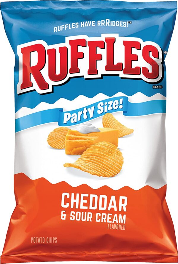 ruffles sour cream and cheddar potato chips